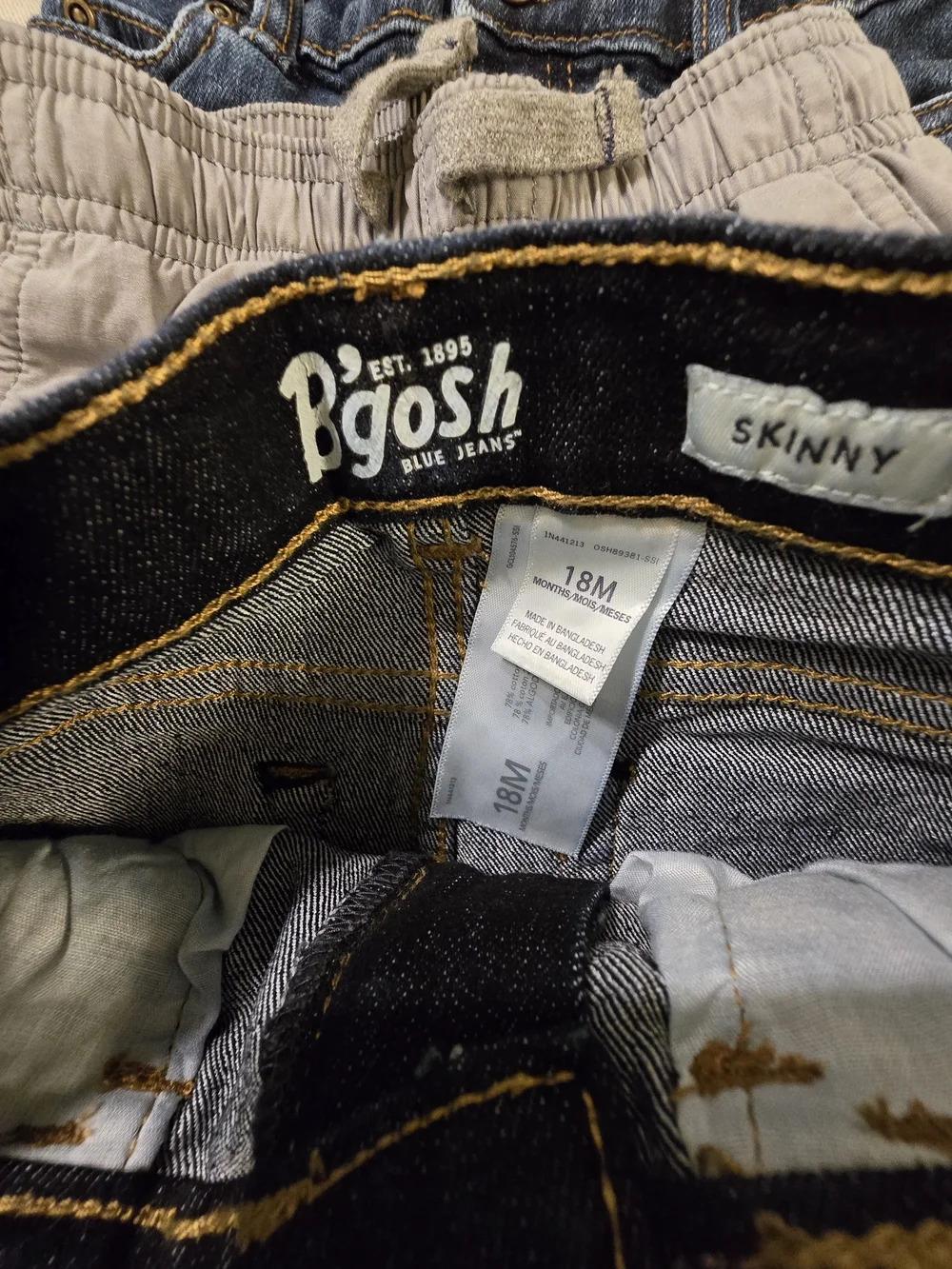 Toddler Boys Pants Lot 18M 24M Carter's OshKosh Baby B'gosh Champion Jeans Jogge